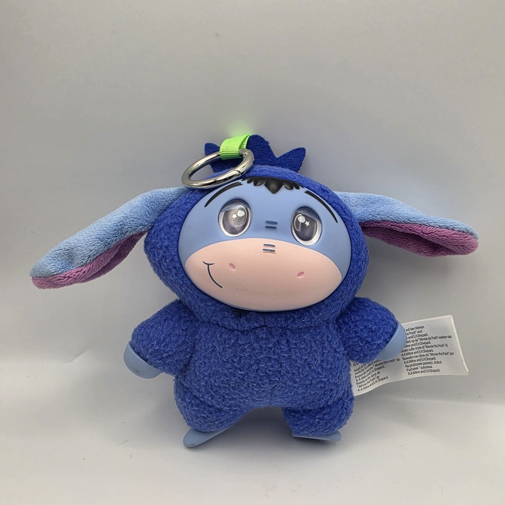 Disney Eeyore Plush Keychain Blue Crown Winnie the Pooh Bag Charm Plush Animal